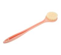 CATIEBYE Bath Brush Promoting Circulation with Soft Pp Bristles Long Handle Back Scrubber Pink Body Shower Scrubber for Exfoliating and Deep Cleaning, for Daily Bathing