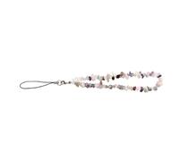 CATIEBYE Beaded Phone Chain Crystal Wrist Strap Keychain Hanging Decor Not Easy to Deform Stylish Phone Charm String for Ladies
