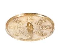 CATIEBYE Brass Bagua Mirror 7cm Feng Shui Wall Decor Evil Exorcism Ornament Home Blessing Good Luck Ward off Bad Luck Ornament for Housewarming
