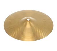 CATIEBYE Brass -hat Cymbals for Percussion Instrument Crash Ride Cymbal Traditional Finish for Beginners and Professional Players Golden Brass Design