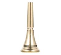 CATIEBYE Brass Horn Mouthpiece Pure Yellow Brass Gold Color Small Horn Accessory for Music Instrument Practice and Replacement Part