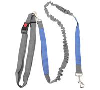 CATIEBYE Bungee Dog Leash for Small Dogs Comfortable Soft Waist Belt with Expandable Long Rope Secure Running and Walking Leash for Jogging and Outdoor Activities