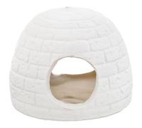 CATIEBYE Ceramic Pet Cool Hideout for Small Pets and Mice, Adorable Cave Shape Protecting from Sun, Summer Habitat Decor for Hamster and Little Birds