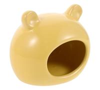 CATIEBYE Ceramic Small Animal Hideout for Hedgehogs and Hamsters, Animal Shaped Cooling Nest with High Thermal Dissipation and Easy to Clean Design, for Summer Pet Habitat