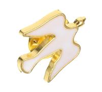 CATIEBYE Christian Dove Breastpin Elegant Peace Lapel Pin for Spirituality Faith Memorial Accessory for Special Events Thoughtful Durable Craftsmanship Heartfelt Design