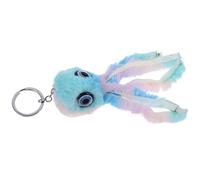 CATIEBYE Colorful Plush Octopus Keychain Charm Soft Octopus Hanging Ornament for Bags Car Keys and Metal Plush Decor for Friends