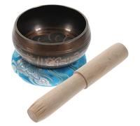 CATIEBYE Copper Singing Bowl Set with Stick for Meditation and Yoga, Creates Deep Tones and Emotional Calming, for Vacation and Traveling Relaxation Style