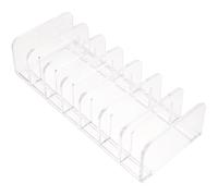 CATIEBYE Cosmetics Palettes Holder with Seven Slots and Compartment Design Slim Ps Material Makeup Organizer for Craft Rooms and Dressers