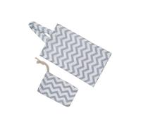 CATIEBYE Cotton Nursing Cover for Breastfeeding Outdoor Feeding Shawl Storage Bag Grey and Ripple Design for Hospital Bag Maternity Items