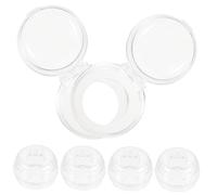 CATIEBYE Covers Locks Stove Installation Child Safety 6pcs Knob for Easy Gas Plastic Burner Covers and Childproof Oven Induction Cooker Protection for Computer