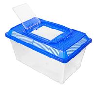CATIEBYE Creative Crawling Tank Turtle Plastic Aquarium with Basking Platform for and Rest Feeding Area, Practical Carrier Raising and Exercising Ability Pet Turtles and Tortoises