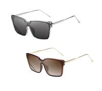 CATIEBYE Creative Personality Sunglasses for Men and Women Decorative Party Eyewear Beach Glasses with Durable Structure and Fashion Forward Design Tea Frame