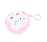CATIEBYE Cute Bunny Plush Coin Purse Small Change Wallet for Women Students Portable Mini Soft Pouch for Coins Earphones and Small Accessories Compact Animal Storage Bag with Adorable