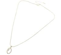 CATIEBYE Dainty Letter Pendant Necklace for Women Copper with Rhinestone Accent Elegant Collar Jewelry for Teens and Adults Charming Everyday Accessory Mothers Day Gift Letter O