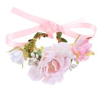CATIEBYE Delicate Simulation Flower Cat Collar and Headband for Kitten and Pet Cats, Skin-friendly Plastic Material, Cozy to Wear, for Parties and Birthdays with Assorted Colours