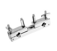 CATIEBYE Drum Cymbal Clamp Double Design for Percussion Instruments Mounting Bracket for Drum Set and Cowbells Lightweight and Portable