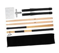 CATIEBYE Drum Set Drumsticks and Tuning Keys Multi-purpose Percussion Instrument Kit for Student Practice Sessions