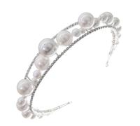 CATIEBYE Elegant Crystal Headband for Bridesmaids and Girlfriends, Lightweight Alloy Material with Silver Finish, Suitable for Prom and Anniversary, Sturdy without Fading