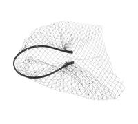 CATIEBYE Elegant Lace Veil Headband with Rhinestones for Weddings Tea Parties and Special Occasions Stylish Bridal Headwear for Brides and Bridesmaids