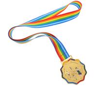 CATIEBYE Elegant Zinc Alloy Marathon Medals for Adults with Comfortable Weight and Neck Ribbon, for Award Ceremonies and Contest Rewards, Golden Metal Running Award Medals for Sports