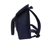 CATIEBYE Elephant Backpack for School and Daycare Lightweight Canvas Casual Bag with Adjustable Straps Breathable Oxford for Early Childhood Education Dark Blue Cartoon Design