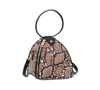 CATIEBYE Fashion Leopard Print Crossbody Bag for Women Mini Triangle Shoulder Tote with Unique Textured Design for Party Travel Shopping Everyday Use