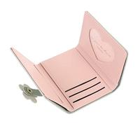 CATIEBYE Fashion Pu Leather Wallet for Women Stylish Folded Purse Flower Design Ample Card Space for Everyday Use and Special Occasions