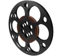 CATIEBYE Film Unique Reel Iron in Wall Black with Art Polyester Vintage Base Nostalgic Sculpture for Easy Installation and Versatile Decoration Movie Living Room Party
