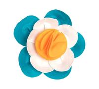 CATIEBYE Flower Shaped Pet Sniffing Mat Slow Feeding Dog and Cat Interactive Play Felt Cloth Slow Eating Training Mat for Home Use