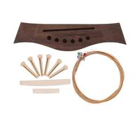 CATIEBYE Folk Acoustic Guitar Bridge Saddle Replacement Nut and Pins for Strings for Beginners Guitar Tuning and DIY