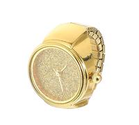 CATIEBYE Glitter Ring Watch for Women Quartz Movement Accessory for Every Occasion Chic Finger Timepiece