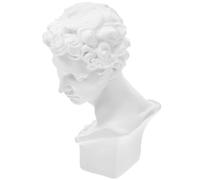 CATIEBYE Greek Resin Bust Statue Small David Figurine Home Tabletop Sculpture Decor for Living Room Office