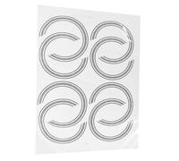 CATIEBYE Guitar Unique Design Sound Hole Decals and Stickers Paper Material 8pcs with Wear Resistance and Added Decoration Effect for DIY Acoustic Guitar Sound Hole and Musicians