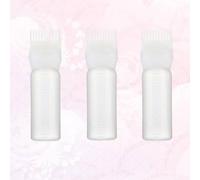 CATIEBYE Hair Coloring Tools White for Graduated Scale Hairdressing 60ml Hair Dye Applicator Bottles with Comb 3pcs and Salon Use