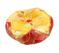 CATIEBYE Handmade 5-inch Gold Sound Bowl Cushion Cloth Singing Bowl Mat Cotton Pad for Holder Decorative Pad Suitable for Meditation and Prayer Use