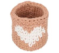 CATIEBYE Handmade Cotton Rope Heart-shaped Cup Sleeve Decorative Piece Easy to Carry Simple Design for Garden Party Event