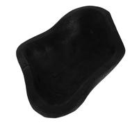 CATIEBYE Handmade Decorative Bowl with Irregular Shape, Solid Wood Material, and Rustic Charm, a Black Fruit Bowl or Wooden Display Plate for Coffee Table the Living Room