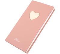 CATIEBYE Heart-shaped Daily Planner Notebook with Smooth Writing Wood Pulp Paper, Compact Pink Small Journal for Daily Planning and Gift, Concise and Simple Style for Friends and Classmates
