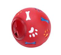 CATIEBYE Interactive Large Red Dog Leaking Food Educational Scented Ball for Intelligence Development and Treat Dispensing Safe Non-toxic Material for Pet Enrichment and Training