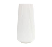 CATIEBYE Large White Plastic Flower Vase for Dried Flowers and Greenery, Simple Style Decorative Vase for Home and Balcony, Sturdy Modern Appearance for Long Term Use