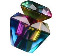 CATIEBYE Manicure Bowl Glass Cup Octagonal Dappen Dish with Lid Large Capacity Design Nail Art Tool Prevents Getting Dirty Versatile Stylish Nail Tech Accessory