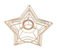 CATIEBYE Metal Pendant Light Cover Star-Shaped Wire Cage Lampshade Frame for Ceiling Lamp DIY Five-Pointed Lamp Base Easy Assembly for Living Bar Farmhouse Decor
