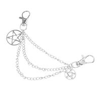 CATIEBYE Metal Shoe Chain with Star Buckle Edgy Shoe Charm Jewelry for Sneakers Easy to Install Boot Chain Decoration for Men and Women Western Style Accessory