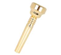 CATIEBYE Metal Trumpet Mouthpiece Plated Brass Small Trumpet for Beginners Comfortable Texture for Learning and Entertainment