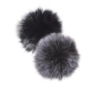 CATIEBYE Microphone Windshield Dead Cat 4Pcs Plush Fabric Mini Wind Muffs for Wireless Lapel Mic Outdoor Noise Reduction and Portable Use