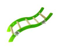 CATIEBYE Mini Acrylic Wavy Climbing Ladder for Squirrels, Hamsters, and Parrots - Colorful Small Pet Cage for Physical Exercise and Play