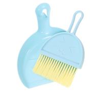 CATIEBYE Mini Cleaning Broom and Dustpan Set for Small Pets Hamster Cage Brush Kit Easy Sweep Debris Remover for Guinea Pigs Chinchillas Rabbit Litter Boxes Compact Corner Cleaner