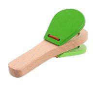 CATIEBYE Montessori Wooden Hand Castanets Musical Instrument for Toddlers Promotes Rhythm and Coordination Sturdy Design Ergonomic Handle for Music Education and Developmental Play