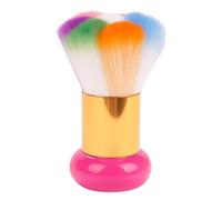 CATIEBYE Nail Art Dust Brush with Wool Bristles for Easy Application and Effective Nail Cleaning, Short Handle Design for Manicure and Pedicure Salon Use