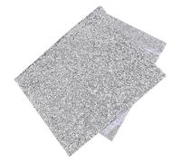 CATIEBYE Nail Practice Mat Full Diamond Design Silver Shiny Nail Art Desktop Mat for Manicure Training in Salon and Home Use